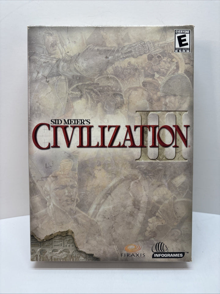Sid Meier's Civilization III (3) PC Game 2001 - Small Box with disc - No Manual