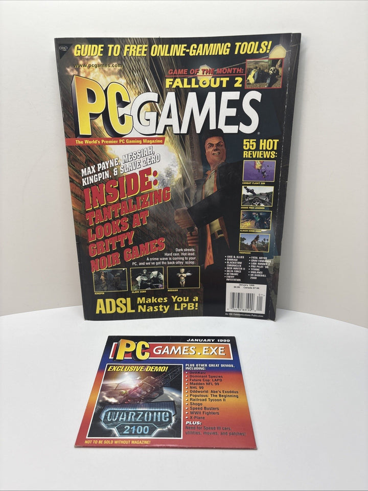PC Games Magazine January 1999 w/ Demo CD Vintage Gaming
