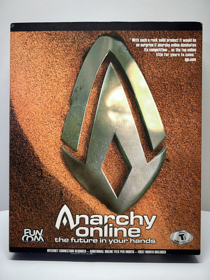 Anarchy Online The Future Is In Your Hands PC 2001  - Big Box - Complete