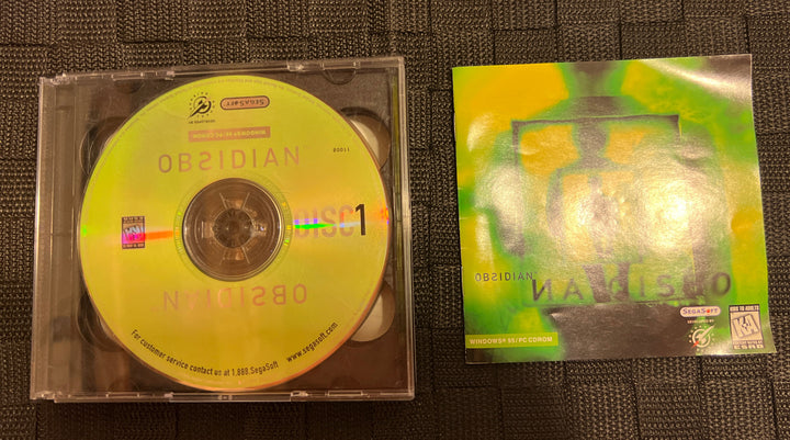 Obsidian PC Segasoft 1996 - Jewel Case, CD and Manual