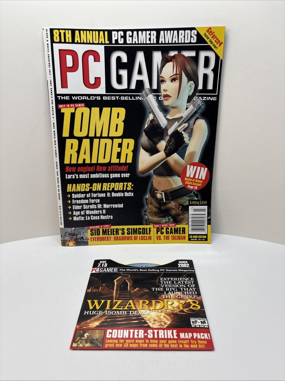 PC GAMER Magazine #95 March 2002 - Tomb Raider - With Demo Disc