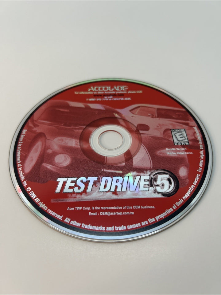 Test Drive 5 Bundle Version Not For Retail Sales -   PC Video Game Disk Only