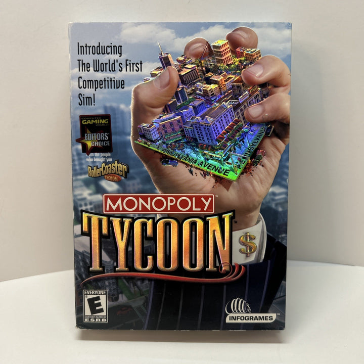Monopoly Tycoon (2001) Windows PC CD-ROM Small Box Computer Game