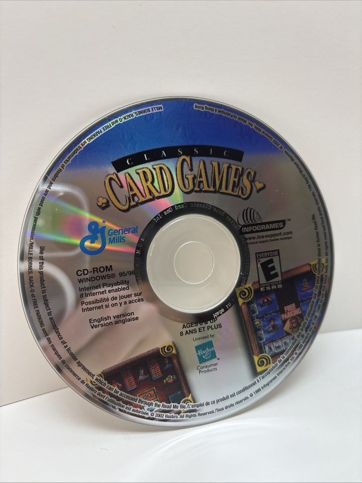 Classic Card Games - General Mills Cereal Promo PC Game CD-Rom (1999)