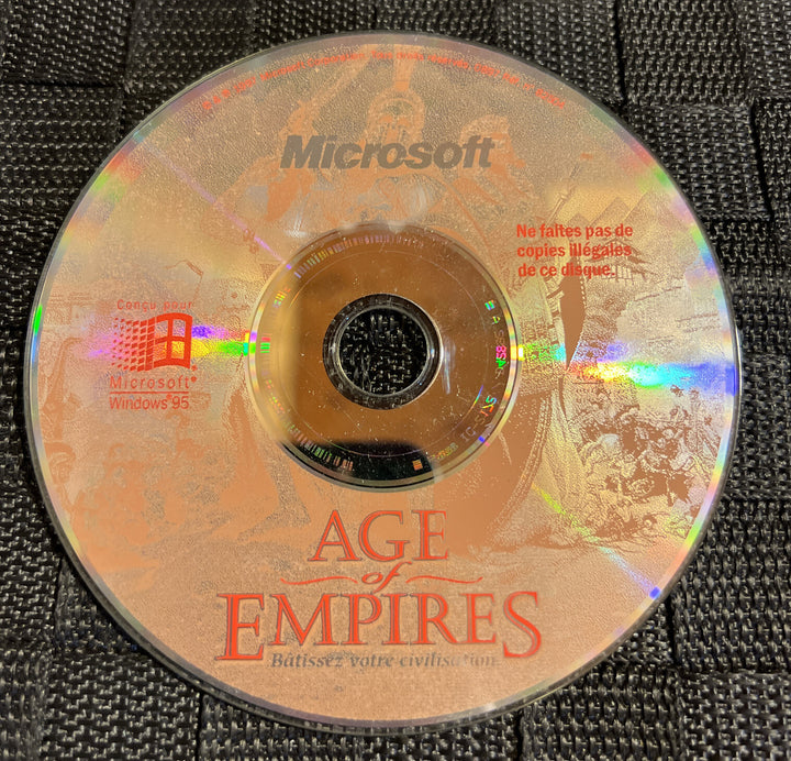 Microsoft Age of Empires - PC Game DISC ONLY - 1997 - FRENCH