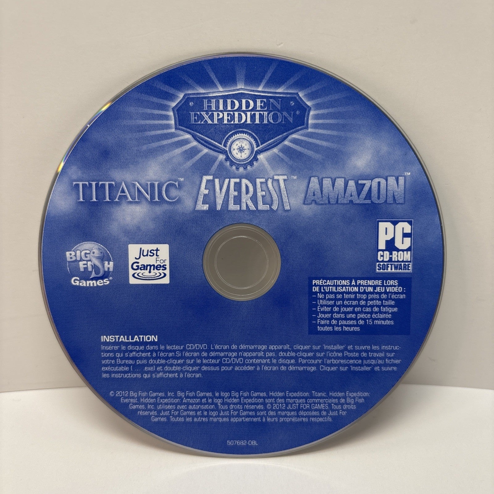 Hidden Expedition Collection (2012) - Amazon, Everest, Titanic -Disc Only French