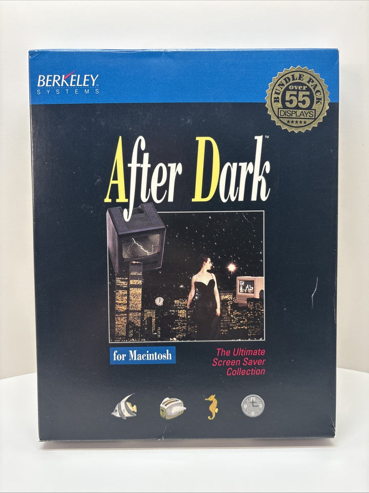 After Dark Screensaver For Macintosh - 1990 Berkeley 3.5” - Screen Saver Big Box