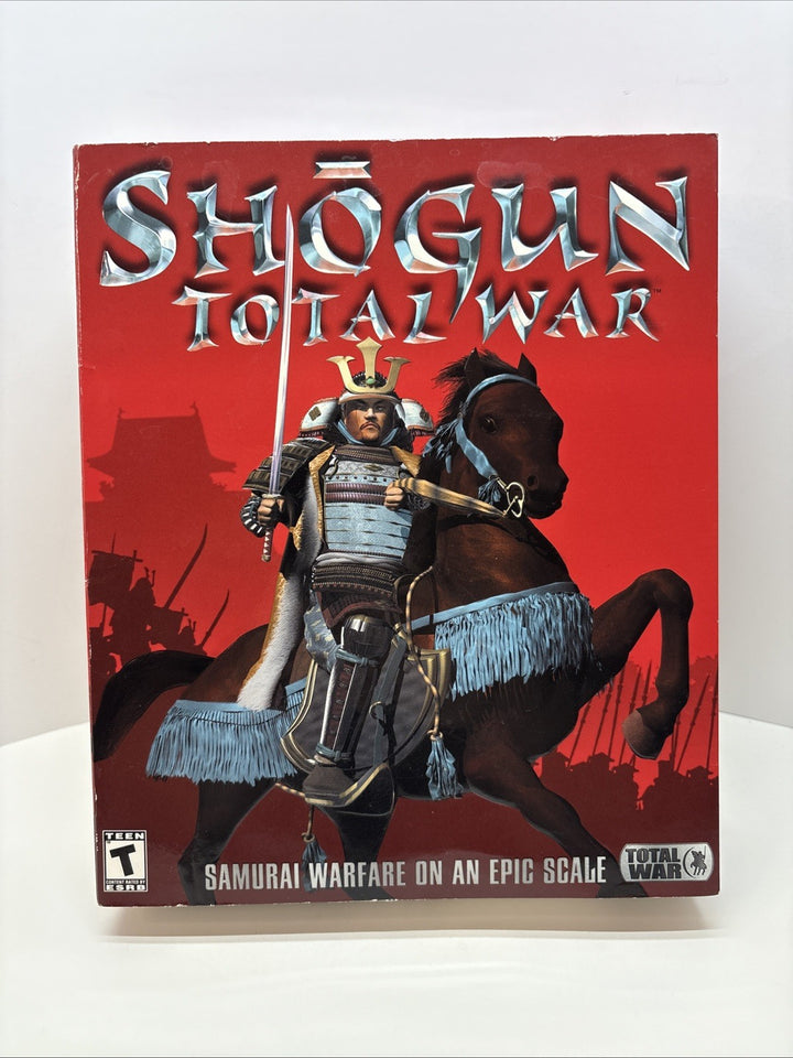 Shogun Total War PC big box (2000) - Box & Discs In Jewel Case - No Cardboard