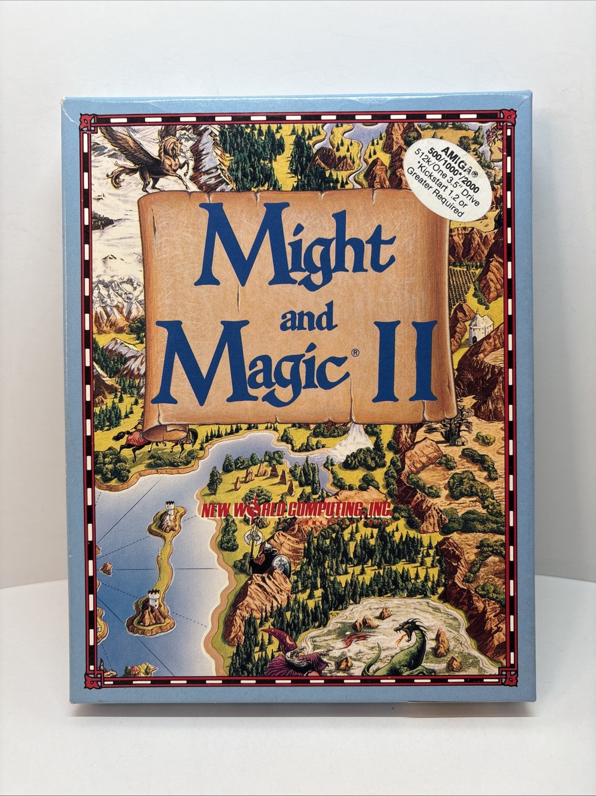 Might and Magic II Amiga Big Box Complete with Disks, Manual and Map