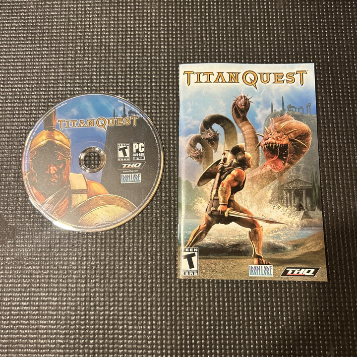 Titan Quest (PC DVD-ROM, 2006) Disc & Manual