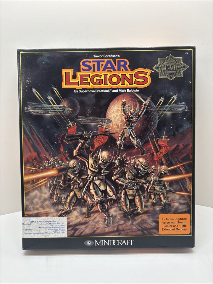 Star Legions PC Big Box – Complete w/ Manual & All 4 Disks – Mindcraft
