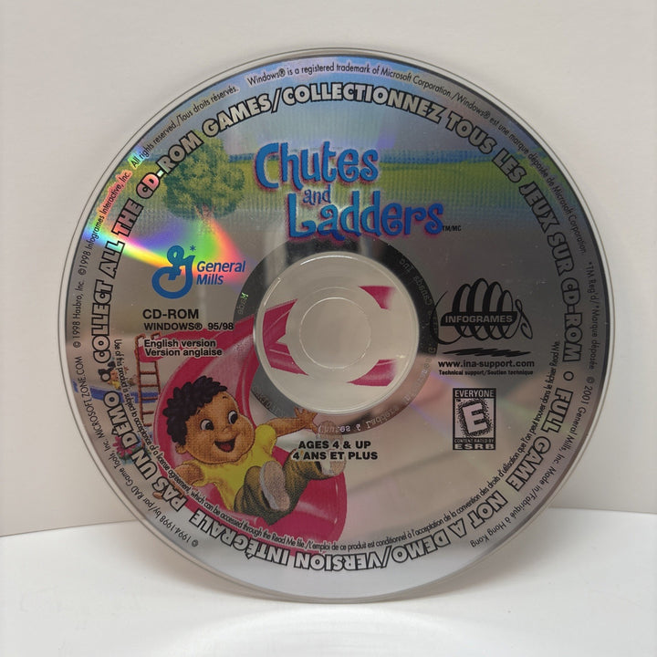 Chutes and Ladders - English Version - General Mills PC CD-Rom Game