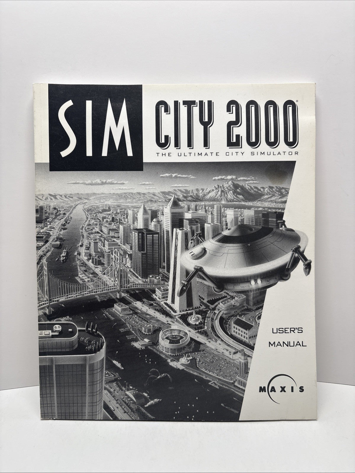 SimCity 2000 Game User Manual Vintage Paperback Maxis 1990s PC