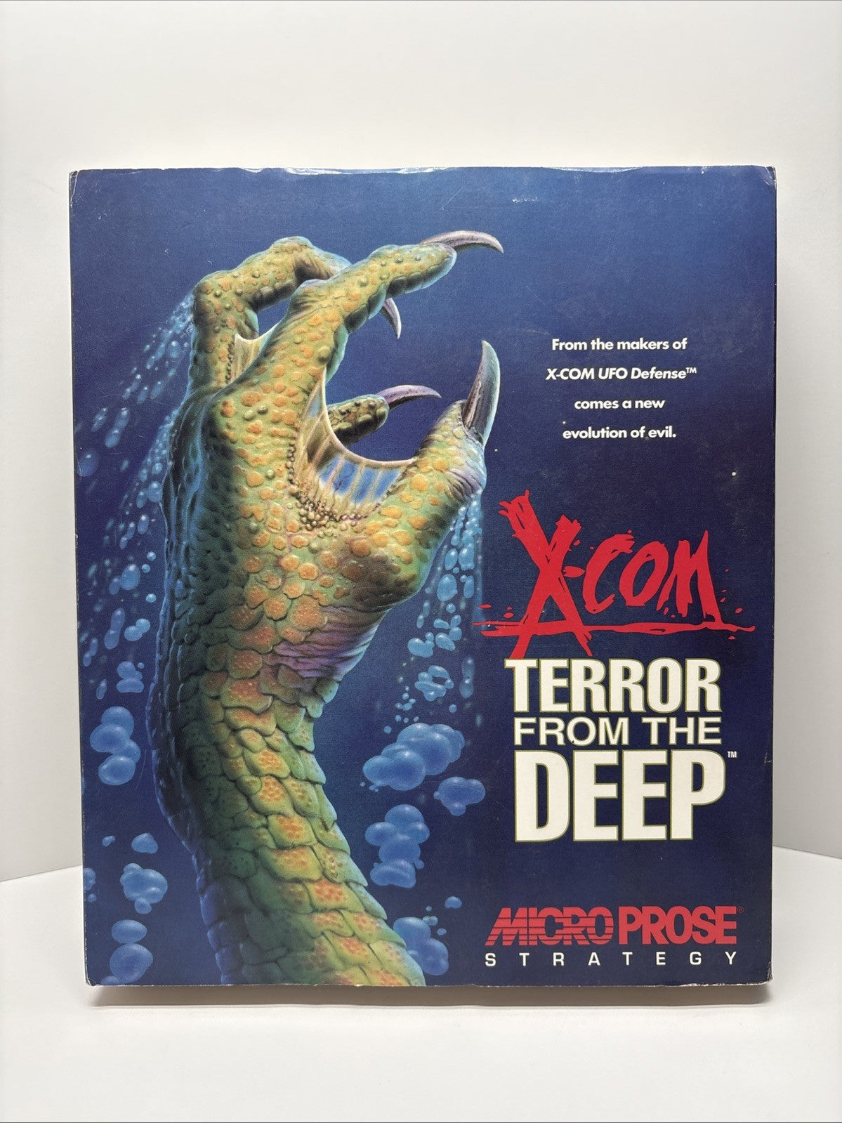 X-COM Terror From the Deep PC Big Box MicroProse Complete w Manual & Inserts