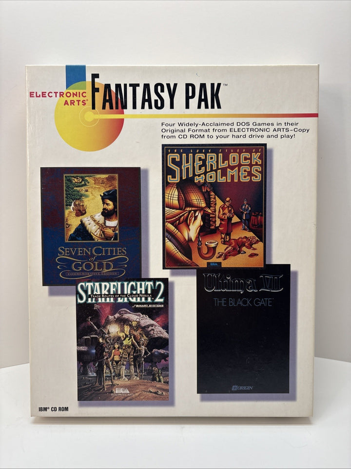 Electronic Arts Fantasy Pak (1994) - PC Big Box - Sherlock, Ultima VII