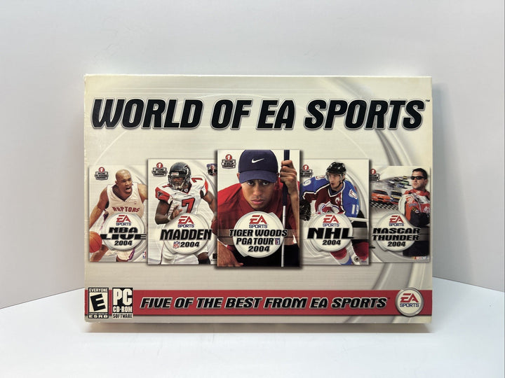 World of EA Sports 2004 PC CD-ROM Madden NHL NBA Live Nascar PGA Tour
