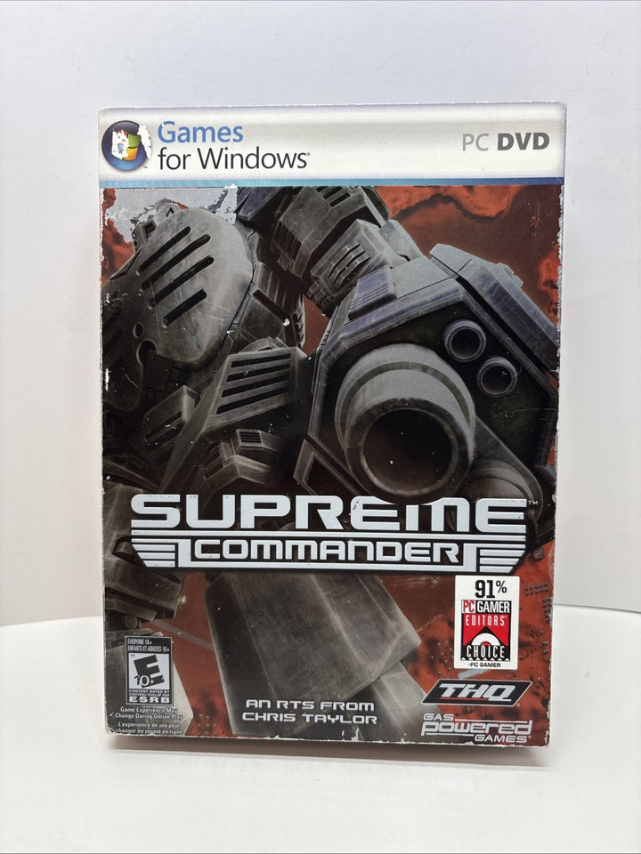 Supreme Commander (PC Windows, 2007) Complete With Manual