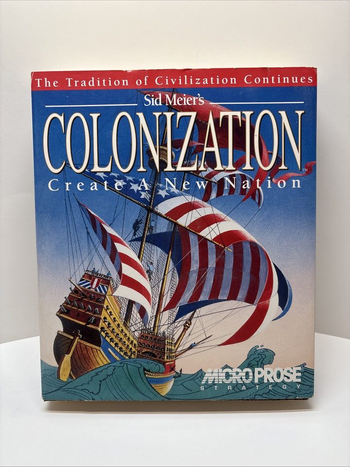 Sid Meier's COLONIZATION: CREATE A NEW NATION (PC CD-ROM) MicroProse IBM 3.5"
