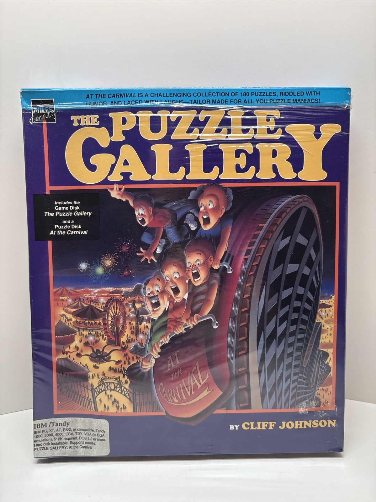 The Puzzle Gallery: At The Carnival (1989) PC Big Box + 5.25/3.5” Disks Complete