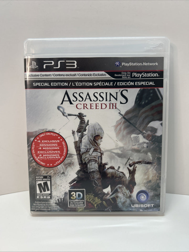 Assassin's Creed III Special Edition (Sony Playstation 3 PS3) Complete & Tested
