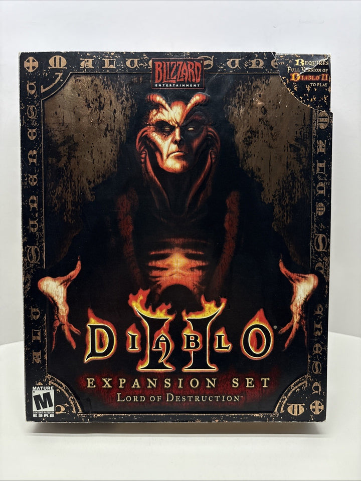 Diablo II 2 Lord of Destruction Expansion Set *Big Box Version* 2001 w/ Manual