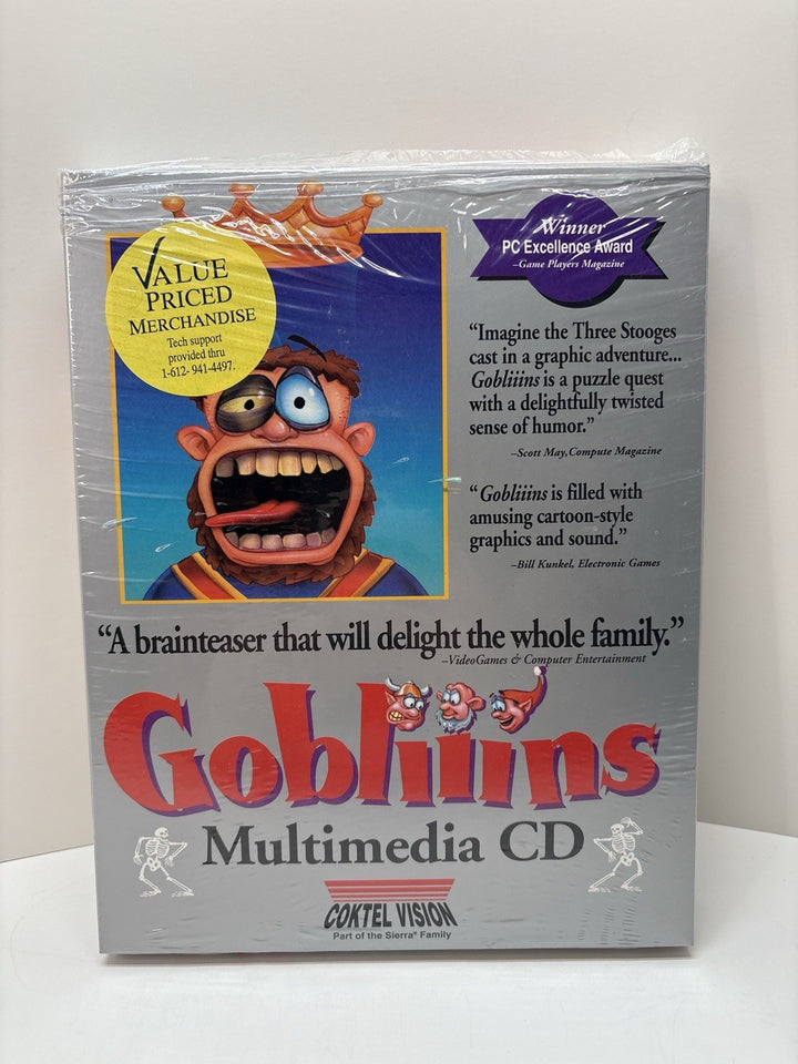 Gobliiins Multimedia CD PC – Partial Shrink – COMPLETE Contents – Coktel Vision