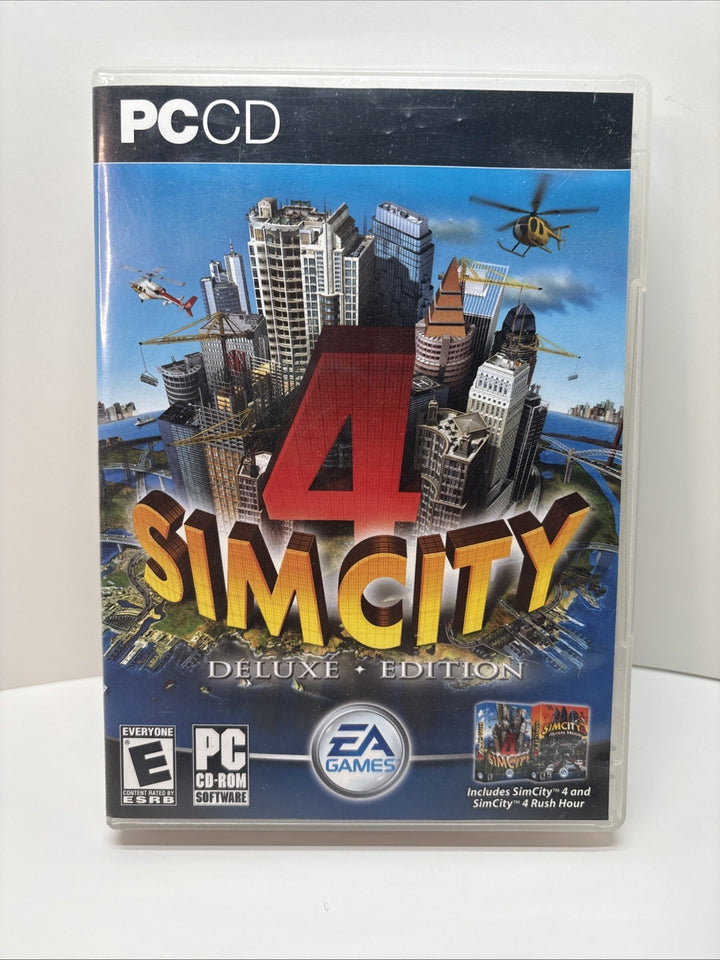 SimCity 4: Deluxe Edition (PC, 2003) Big Box (see Pictures For Condition)