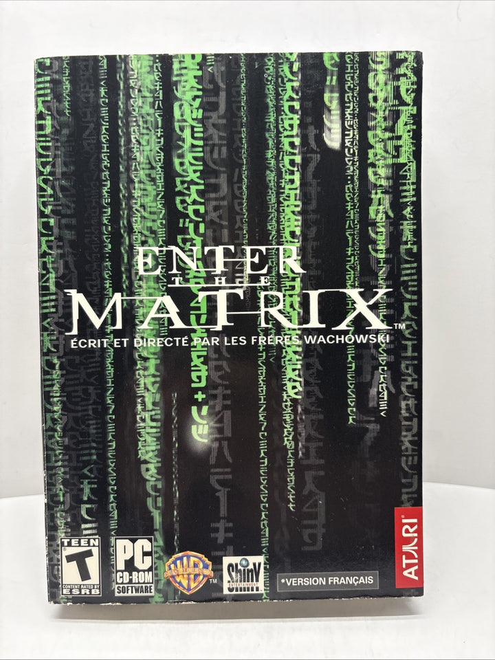 Enter the Matrix PC CD-ROM  (Windows PC, 2003) French Français