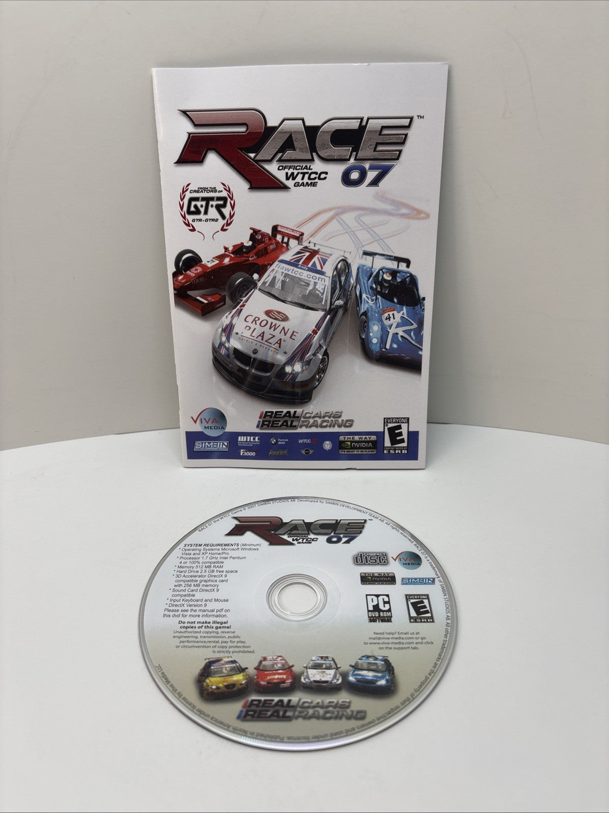 Race 07: Official WTCC Game - PC Racing DVD - Disc And Manual Only