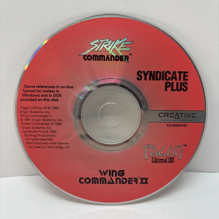 Creative Game Bundle - Strike Commander Syndicate Ultima VIII Wing Commander II
