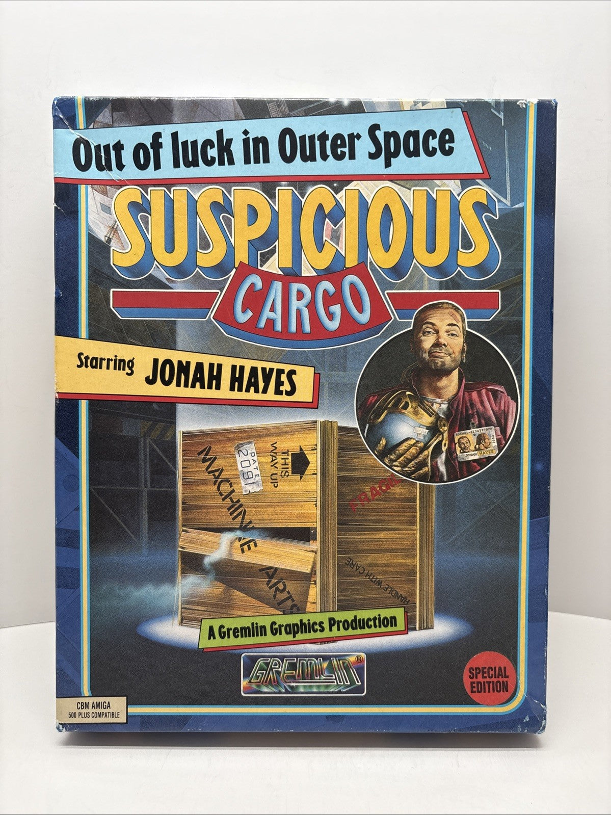 Suspicious Cargo Special Edition (1991) Amiga Game - Big Box Gremlin Jonah Hayes