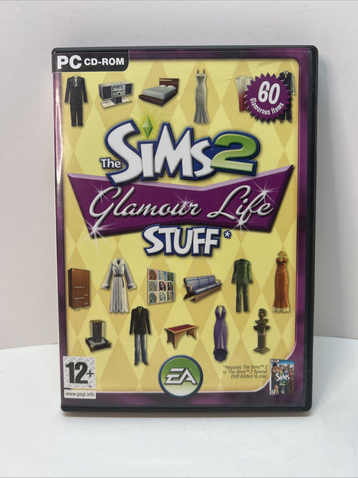 The Sims 2 Glamour Life Stuff PC Game Expansion 2006 Complete with Manual