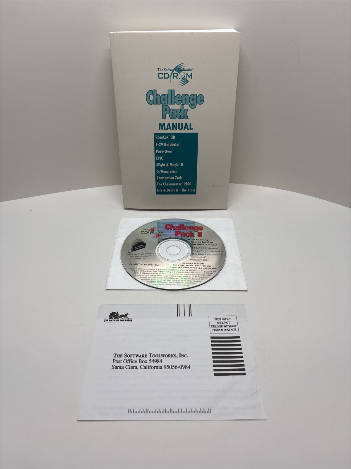 Challenge Pack II PC CD-ROM – Robocop 3D & Might & Magic II + Manual & Card