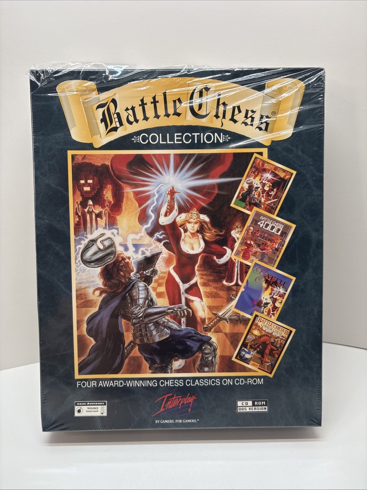 BATTLE CHESS COLLECTION, big box, PC CD-ROM, Interplay, 1994, Partial Seal