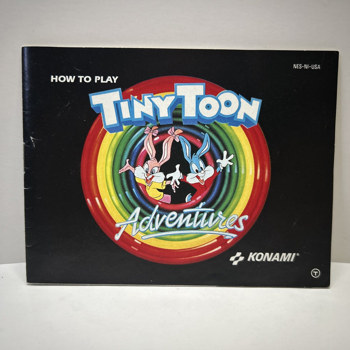 Tiny Toon Adventures - Nintendo NES- Manual Only **NO GAME!