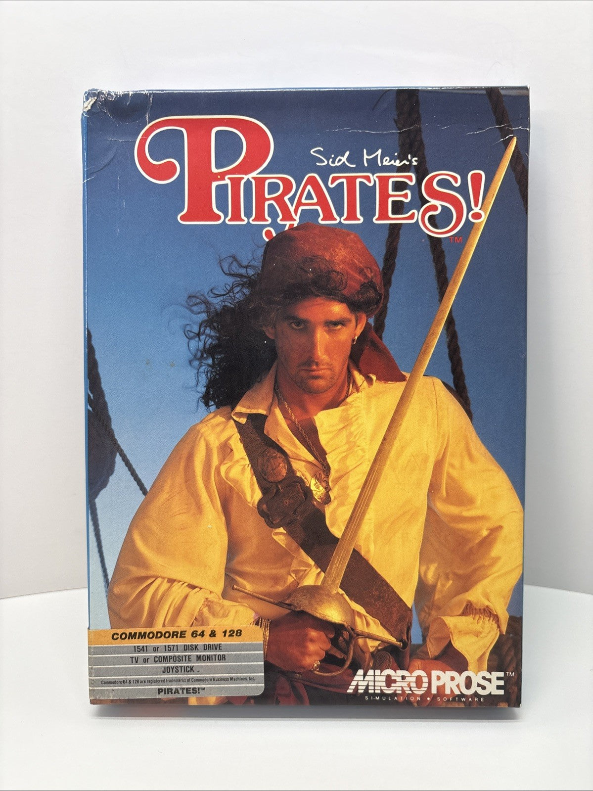 Sid Meier's Pirates! (1987)  Commodore 64/128 Disk - Boxed Game & Manual