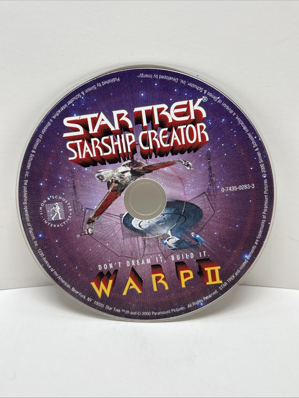 Star Trek: Starship Creator Warp II (Windows/Mac, 2000) Disc Only