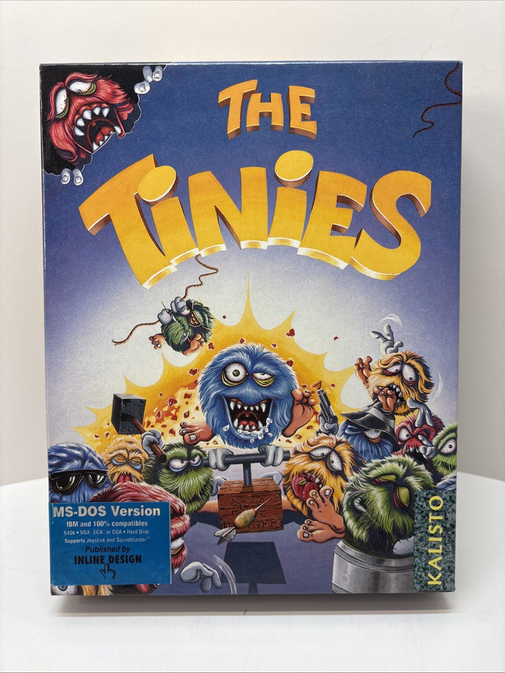 The Tinies (1992) Kalisto 3.5” Floppies MS-DOS Computer Game - Big Box