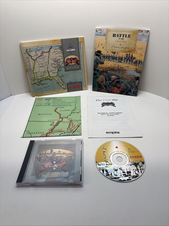 The Civil War PC  CD-ROM Strategy Empire Interactive (1995) No Box Content Only