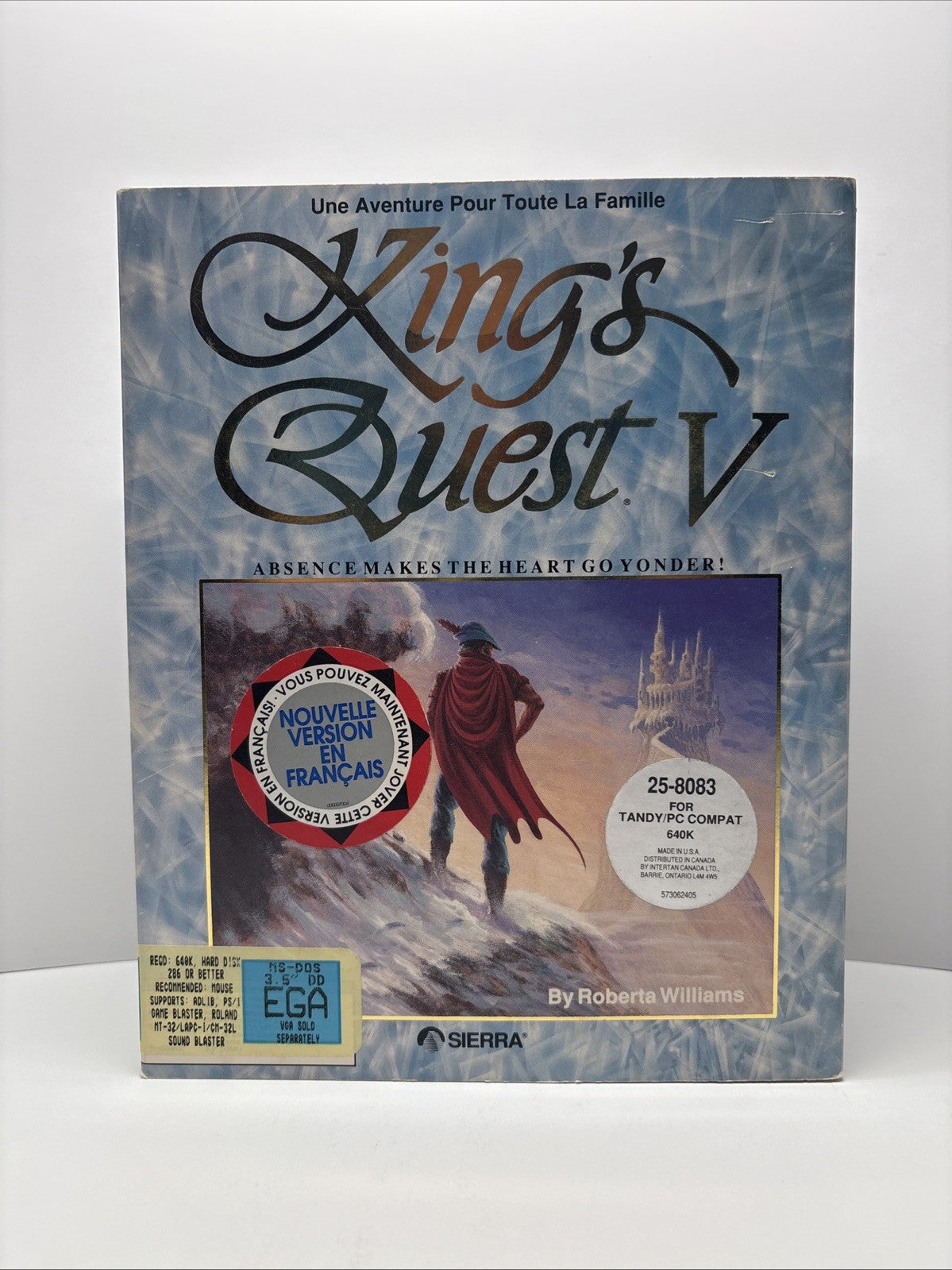 King's Quest V (1991) Sierra MS-DOS 3.5" HD VGA  - Big Box - French Français