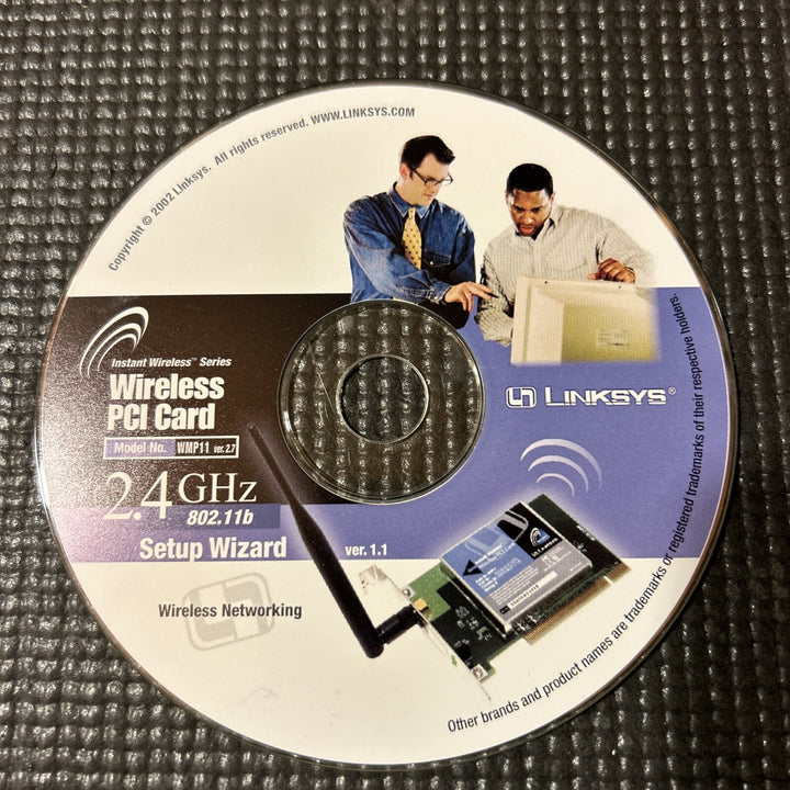 *WIRELESS PCI CARD SETUP WIZARD 2.4 GHZ* (2002, used CD-ROM)
