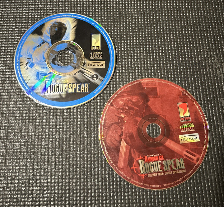 Tom Clancy's Rainbow Six: Rogue Spear (PC, 1999) CD w/ Mission Pack - Discs Only