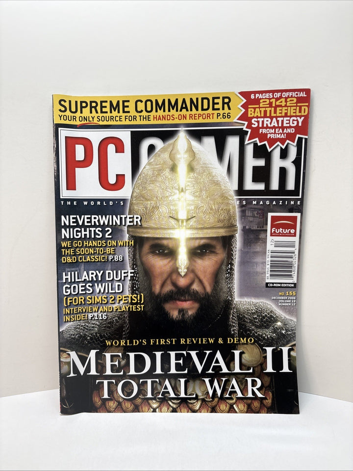 PC Gamer Magazine Dec 2006 #155 Medieval II Total War - No DVD