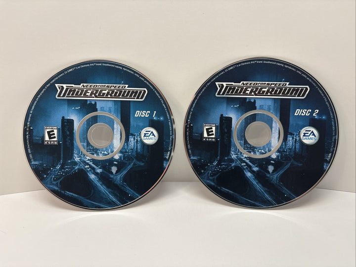 Need for Speed Underground (2003) - PC CD-ROM - Disc 1 & 2 - Discs Only