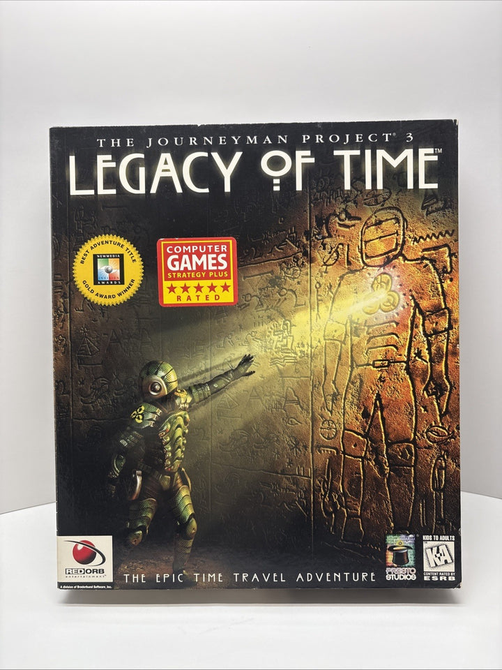 The Journeyman Project 3 Legacy of Time - BIG BOX - Used - (PC, 1998)