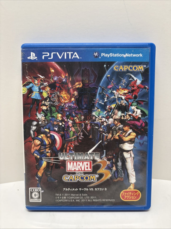 Ultimate Marvel vs Capcom 3 PS Vita Japan Import VLJM-35004 Authentic