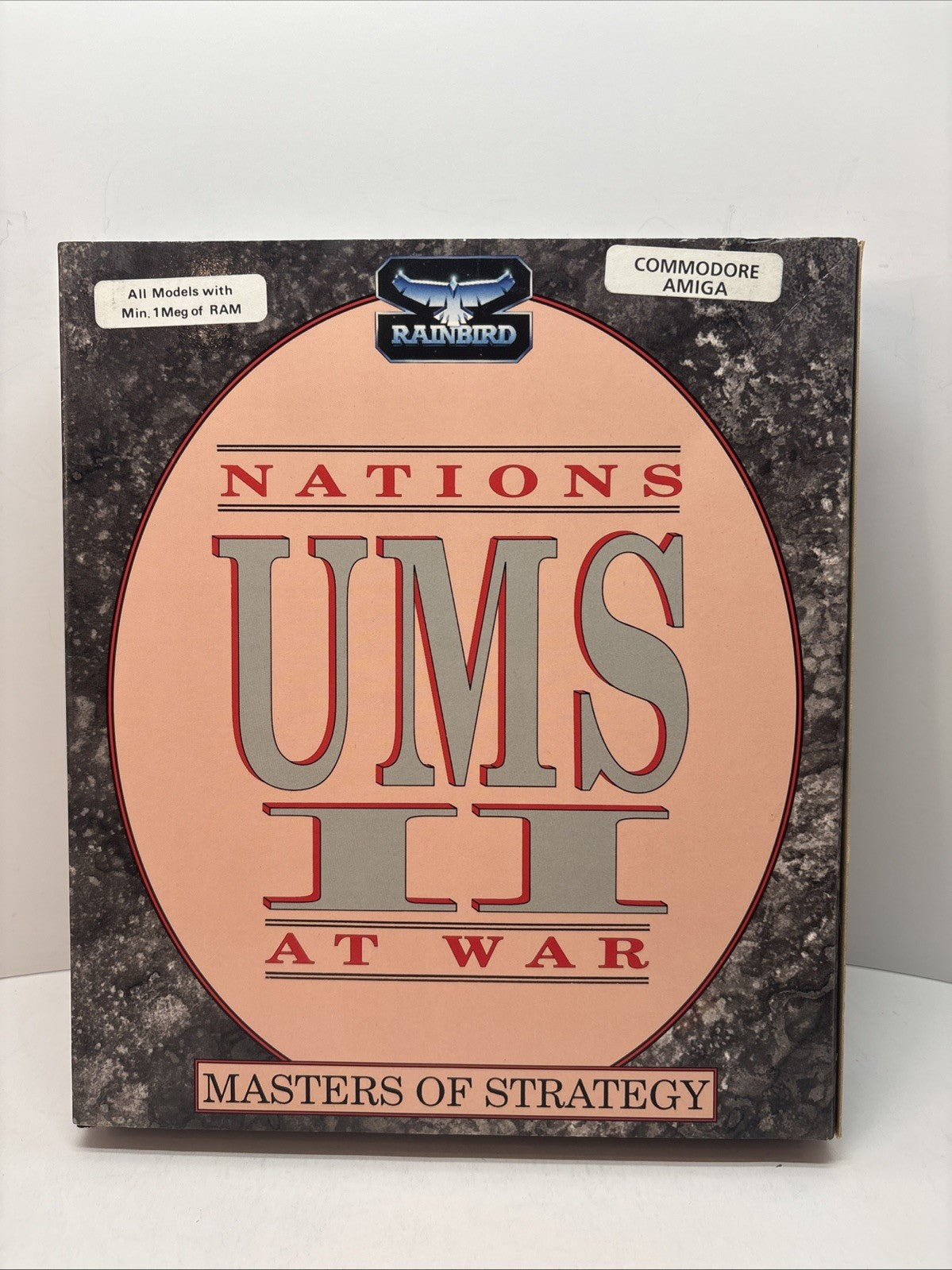 UMS II Nations at War (Rainbird 1990) Commodore Amiga (3 Disks, Manual, Box)