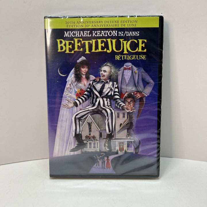 Beetlejuice 20th Anniversary Deluxe Edition DVD- Canadian- New Sealed