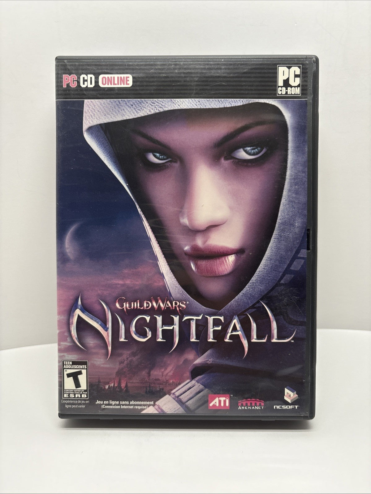 Guild Wars: Nightfall (PC, 2006) No Manual - French Français - Damaged Case