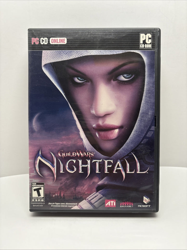 Guild Wars: Nightfall (PC, 2006) No Manual - French Français - Damaged Case
